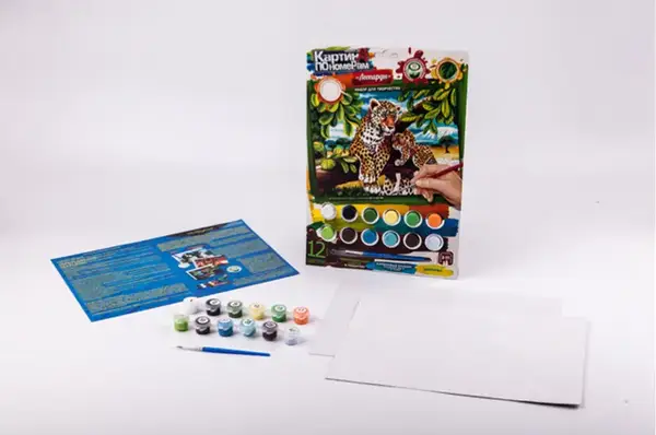 Набір для творчості KN-03-01,02,03,...10 "Картина по номерам" міні DANKO купити недорого в Україні, фото 8