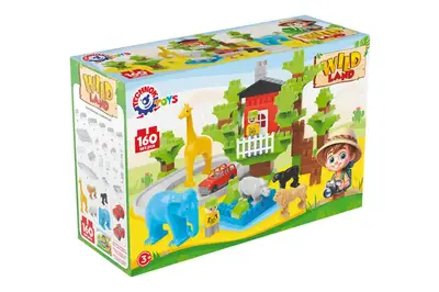 Конструктор блочний 1119 “Wild Land” 160елм. в коробці ТЕХНОК купити