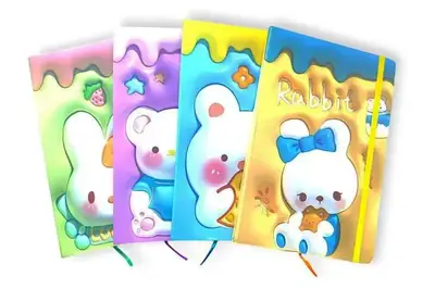 Блокнот на гумці Bunny 762619MLА6 8.7×13.5см ,80 арк.,тверда обкладинка купити