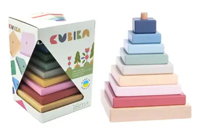 Пірамідка дерев'яна 15849 LD-18 CUBIKA купити