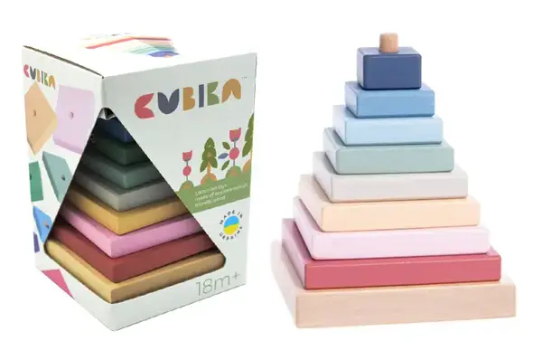 Пірамідка дерев'яна 15849 LD-18 CUBIKA купити