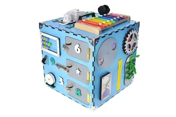 Бізікуб Блакитний 200092 30х30х30 см купити недорого в Україні, фото 3