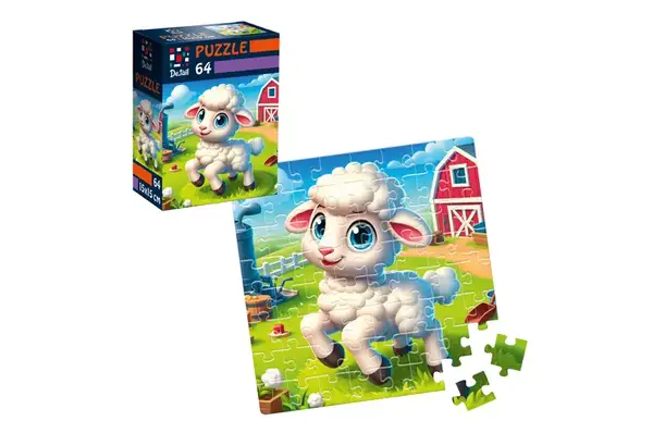Пазли De.tail. Спритна овечка. 64 деталі DT1234-22 (укр) Vladi Toys купити недорого в Україні, фото 3