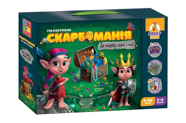 Настільна гра "Crazy Koko. Скарбоманія" VT8055-30 VladiToys купити