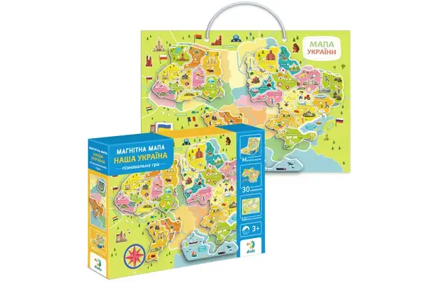 Магнітна гра 200268 "Мапа Наша Україна" DoDo купити недорого в Україні, фото 2