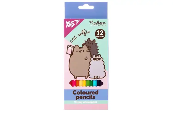 Олівці кольорові Yes 12 кол. "Pusheen" 290761 купити