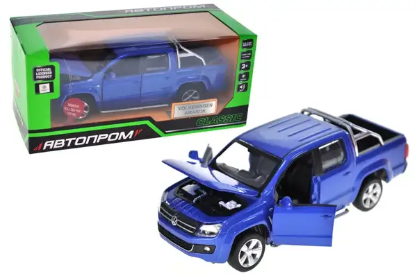 Машина металева "АВТОПРОМ" 68365 1:30 Volkswagen Amarok, батарейка, світло, звук, відкриваються двері, кор. 18*9*8см купити