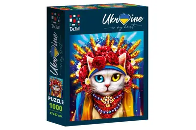 Пазли - 1000 елм. "Кішечка у віночку" DT1000-06 VladiToys купити