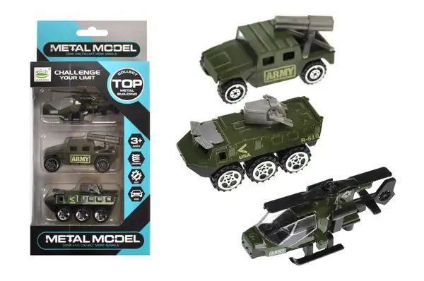 Набір машин металевих в коробці 3шт, 2види 6688-152A р.24*11,5*4см купити