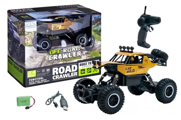 Автомобіль OFF-ROAD CRAWLER на р/к - CAR VS WILD (золотий, акум. 3,6V, метал. корпус, 1:20) купити