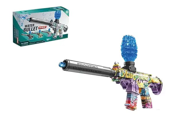 Бластер 919-3 аккумулятор, 2 кольори,стріляє гелевими кулями,USB-заряд, короб. 28x5,6x18см купити