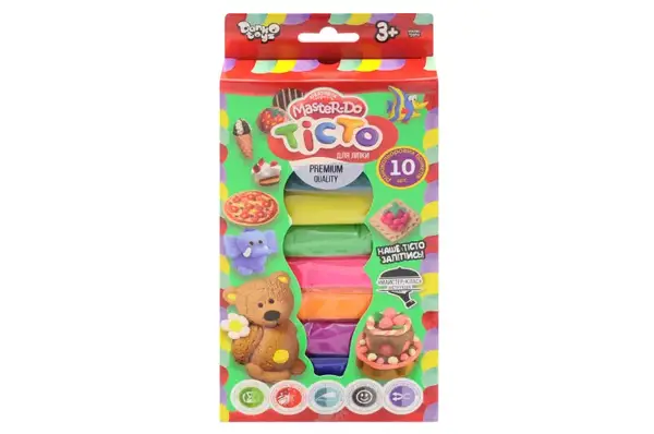 Набір для ліплення з тістом TMD-02-02 "Master Do" 10 шт. по 40 гр в коробці DANKO купити