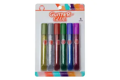 Клей з блискітками MALEVARO 6 кольорів, 12,5мл XD06127 купити