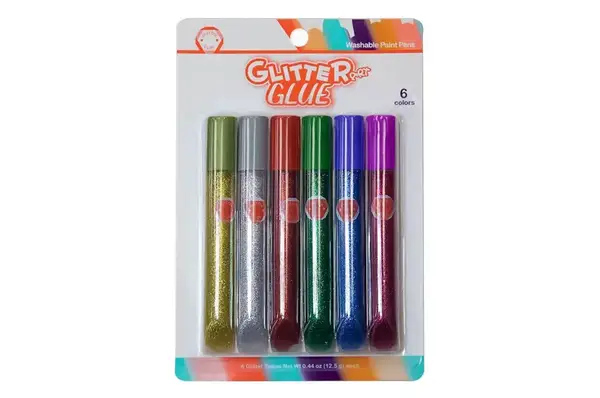 Клей з блискітками MALEVARO 6 кольорів, 12,5мл XD06127 купити