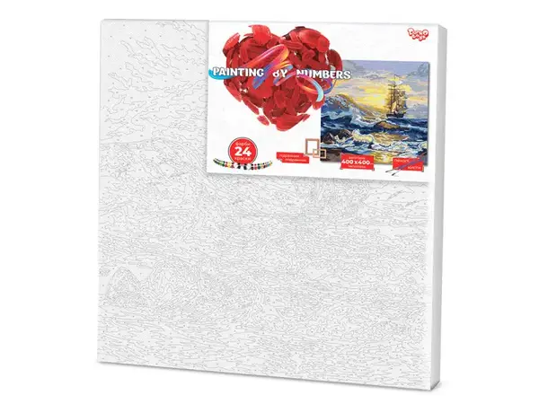 Набір для розпису по номерах 40x40 см KpNe-02-01,02,03,04,...10 "PAINTING BY NUMBERS" економ DANKO купити недорого в Україні, фото 10