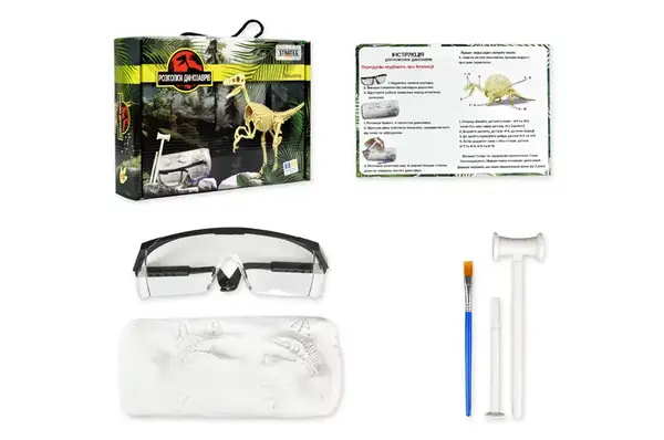 Набір для творчості Розкопки динозаврів. Велоцираптор (укр), 30830 STRATEG купити недорого в Україні, фото 2
