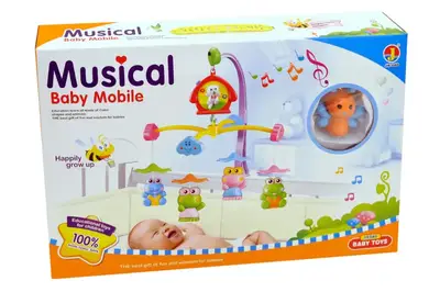 Мобіль на ліжко 6519 на батарейках, музичний, в коробці р.45x30,5x7 см YG Toys Мобіль на ліжко 6519 на батарейках, музичний, в коробці р.45x30,5x7 см YG Toys купити