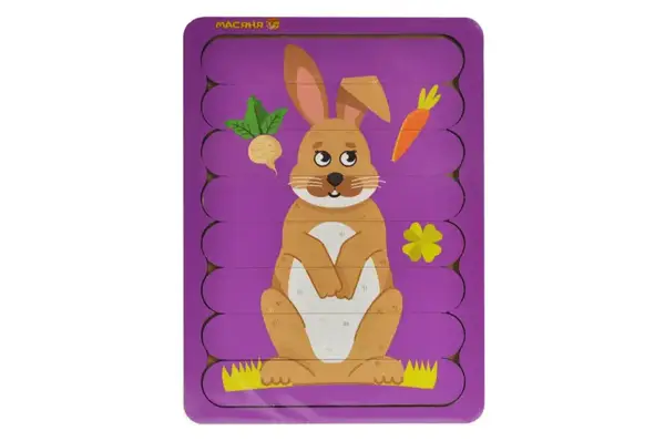 Пазл-вкладка, серія лісові тварини "Зайчик" купити