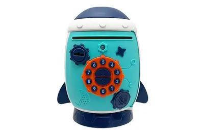 Сейф MH030 батарейка, світло, звук, у вигляді ракети короб.16*13*26 см купити