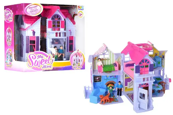 Будинок F611 розкладний, з фігурками, з меблями, коробка 27x26x18 см купити