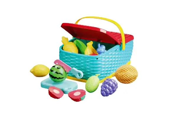 Набір овочів та фруктів L666-96 в кошику р. 28*13*20 см купити недорого в Україні, фото 2