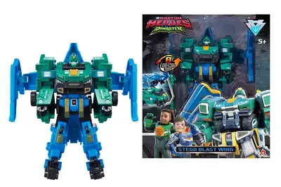 Набір ігровий з роботом-трансформером EU580812 СТЕГО БЛАСТ ВІНГ (2 машини) DINOSTER Набір ігровий з роботом-трансформером EU580812 СТЕГО БЛАСТ ВІНГ (2 машини) DINOSTER купити