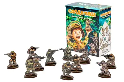 Фігурки "Солдатики" з дерева Puz-22933 PuzzleOk купити