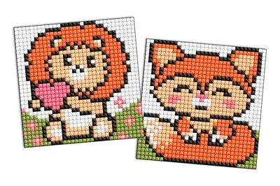 Набір з алмазною мозаїкою на магнітній основі для дітей "Руді звірята" 9x9см IDEYKA купити