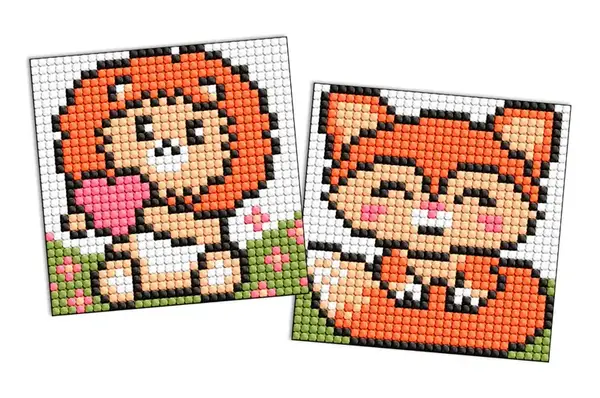 Набір з алмазною мозаїкою на магнітній основі для дітей "Руді звірята" 9x9см IDEYKA купити