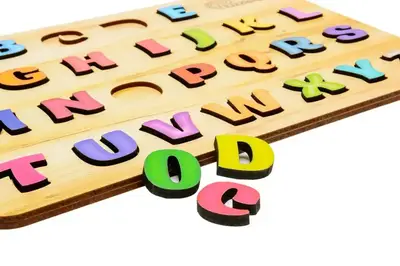 Cортер Puz-11229 "Абетка англійська" дерев'яний PuzzleOK купити