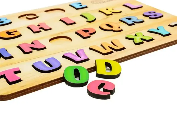 Cортер Puz-11229 "Абетка англійська" дерев'яний PuzzleOK купити недорого в Україні, фото 2