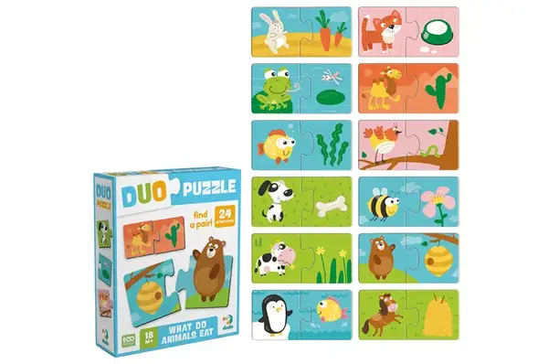 Пазли ДУО 300691 "Хто що їсть" DoDo купити