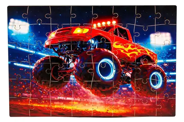 Пазл дерев'яний Puz-05003 Джип, А5 в тубусі PuzzleOk купити недорого в Україні, фото 3