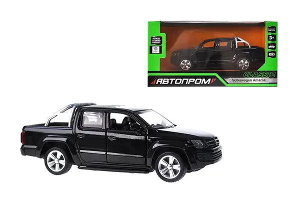 Машина металева 10025, 5 inch Volkswagen Amarok, відкриваються двері, у коробці р.16.5x7x8см АВТОПРОМ купити