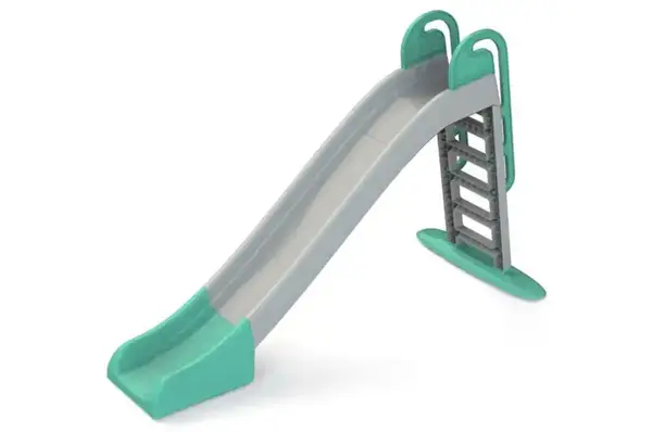 Гірка велика 014550/13 сіра з бірюзовими вставками, для катання дітей, 243 см DOLONI купити