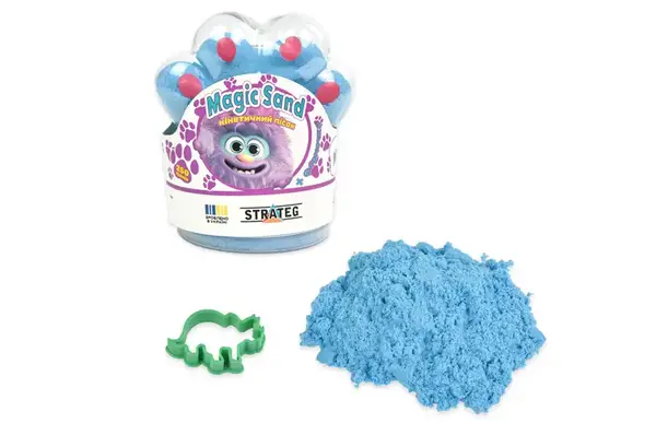Набір кінетичного піску "Magic sand" 250г 39407 STRATEG купити недорого в Україні, фото 3