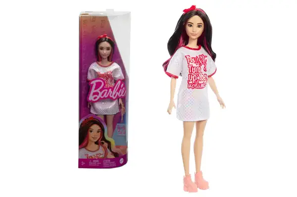 Лялька Barbie "Модниця" в блискучій сукні-футболці HRH12 купити