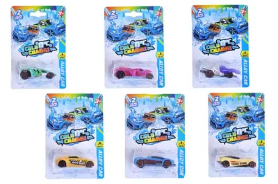 Машина металева 8010-1A змінює колір, на блістері, 6 видів, р.16,5x10,8x3,5 см YG Toys купити