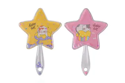 Дзеркальце K7302 зірка з блискітками, 21x17см 4 види купити