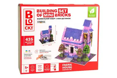 Будівельний набір для творчості з міні-цеглинок BLOCKY "Будинок Феї" 31020 STRATEG купити