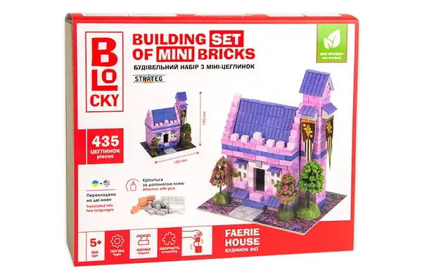 Будівельний набір для творчості з міні-цеглинок BLOCKY "Будинок Феї" 31020 STRATEG купити