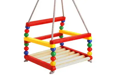 Гойдалка 0045 з дерев'яним сидінням ТЕХНОК купити