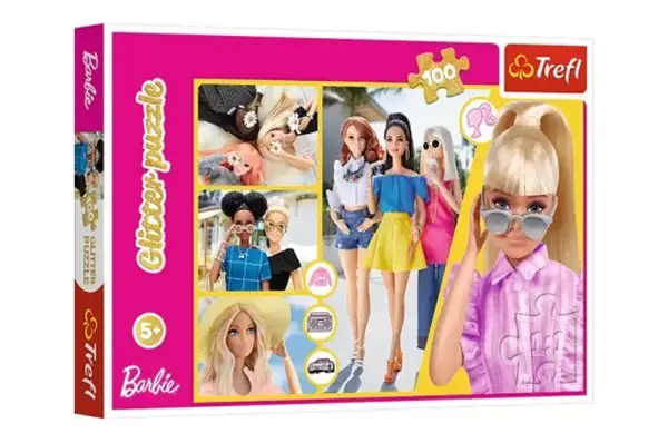 Пазли - 100 елм. - 14830 Глітерні - "Барбі", Trefl купити