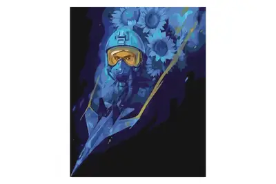 Набір для розпису по номерах р.40*50 см "Люті українські привиди" з лаком SY6546 STRATEG купити