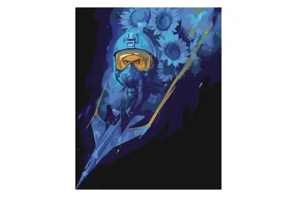 Набір для розпису по номерах р.40*50 см "Люті українські привиди" з лаком SY6546 STRATEG купити