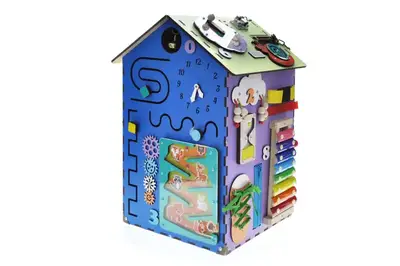 Бізібудинок Різнокольоровий 200124 55х30х30 см купити