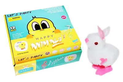 Іграшка заводна HL268-C1 "Зайчик" в дисплеї 12 шт. YG Toys купити