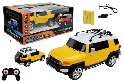 Машина р/к PM2407 "POWERMOTORS",1:24 TOYOTA FJ CRUISER, жовтий колір, акум.,світло у кор.26.5x14x10.5см купити