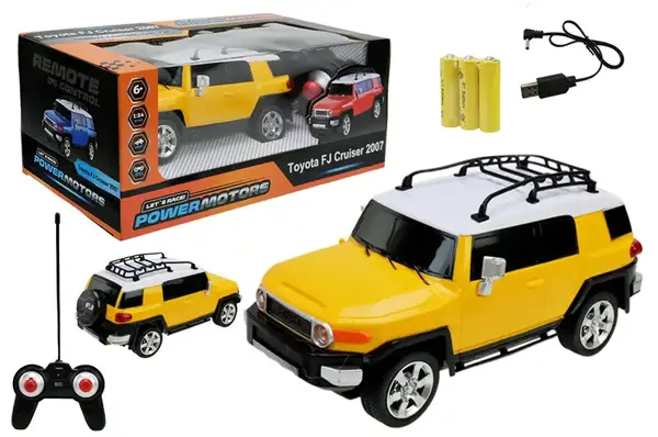 Машина р/к PM2407 "POWERMOTORS",1:24 TOYOTA FJ CRUISER, жовтий колір, акум.,світло у кор.26.5x14x10.5см купити