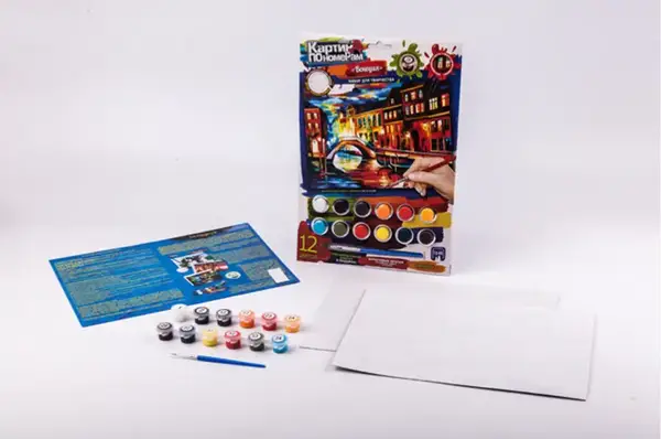 Набір для творчості KN-03-01,02,03,...10 "Картина по номерам" міні DANKO купити недорого в Україні, фото 10